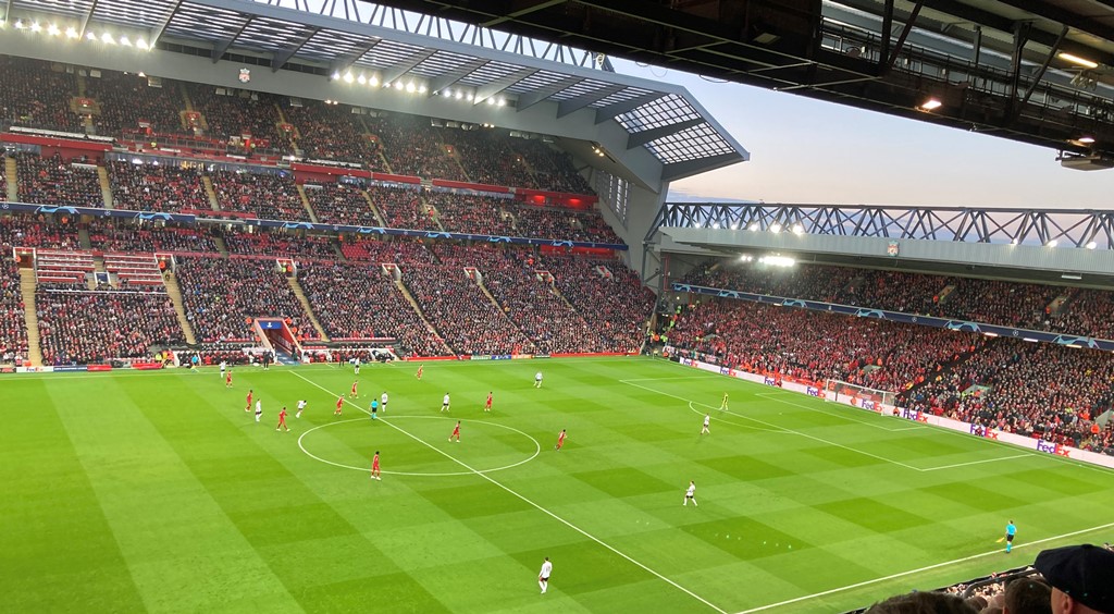 Enjoy excellent views on the pitch from the Sir Kenny Daglish Stand (Premier Club Package)
